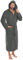 CelinaTex S-XXXL Bademantel Kapuze Uni lang aufgesetzte Taschen Damen Herren Unisex Mikrofaser Kuschelfleece OEKO-TEX Florida
