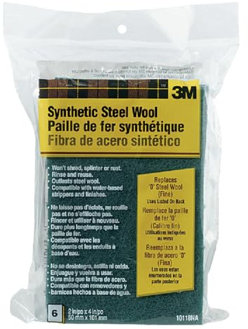 3M 10118 Synthetic Steel Wool Pad, Fine