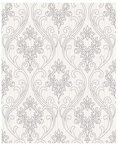 Superfresco Royale GlitterTextured Damask Lilac/White Wallpaper (was £17)