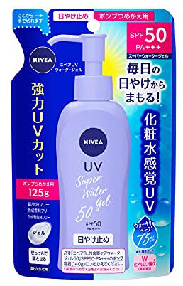 Kao Nibeasan Gel à l'eau de protection SPF50/PA +++ (recharge) (125 g)
