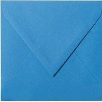 25 Quadratische Briefumschläge 15 x 15 cm 150 x 150 mm Blau Verschluss: feuchtklebend Grammatur: 120 g/m²