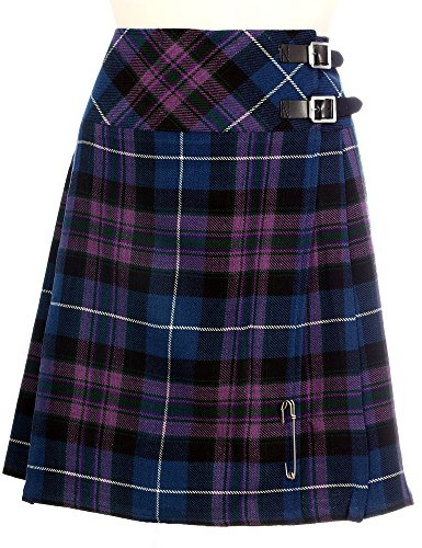 The Scotland Kilt Company Women's Knee Length Kilt 20” in Pride of Scotland Tartan - Ladies Stylish Highland Dress Outfit - 16 UK