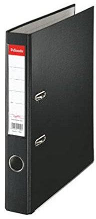 Esselte DIN A4 Ordner, Schwarz, 52 mm Rückenbreite, Kunststoff, 1er-Pack, 81197