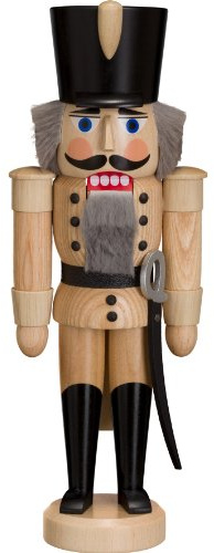 Nötknäpparen Hussar natur, 28 cm hög, original Erzgebirge av Seiffener Volkskunst SV 11302/8