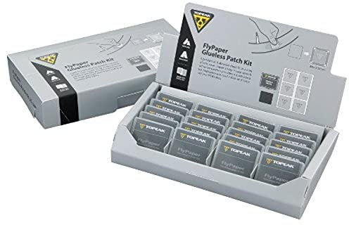 Topeak Unisex-Adult Flicken FlyPaper Glueless Patch Kit Flickzeug, Black, One Size
