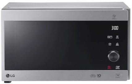 LG Electronics NeoChef MH 6565 CPS Mikrowelle, 1000 W, Quarzgrill, 25 l, Edelstahl+Silber