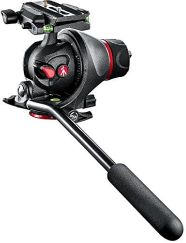 Manfrotto Foto-Videokopf mit 501PL Schnellwechselplatte 5, Kugelkopf für Kamerastative, kompatibel mit DSLR-Kameras, Fotoausrüstung für Content Creation und Video-Blogs