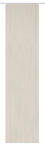 Elbersdrucke Schiebevorhang Lino 09 beige, 245 x 60 cm, blickdicht Flächenvorhang Wohnzimmer Schlafzimmer Flur 190293