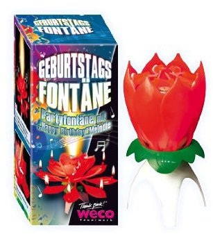 Weco Geburtstagsfontäne 'Happy Birthday'