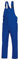BP Workwear Basic 1413-060-13 Latzhose - Verstellbarer Bund - Kunststoff-Clip-Verschlüsse - Reine Baumwolle - Normale Passform - Größe: 56 - Farbe: königsblau