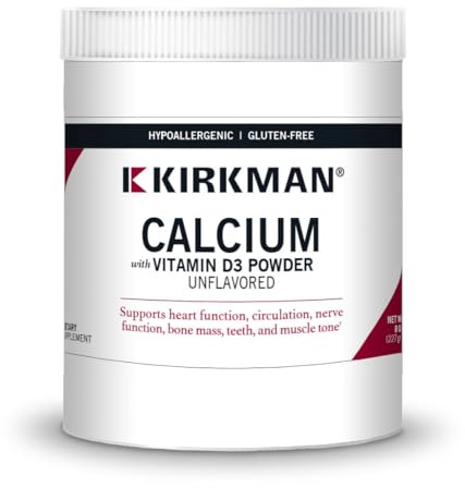 Kirkman Calcium with Vitamin D3 Powder, 8 oz