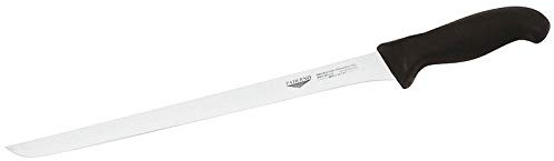 Paderno 18011-32 Coltello Salmone, 32 cm, Manico Nero, Acciaio Ice Hardening