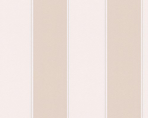 Metropolis by Michalsky Living Vliestapete South Beach Tapete Streifentapete 10,05 m x 0,53 m beige creme Made in Germany 304593 30459-3
