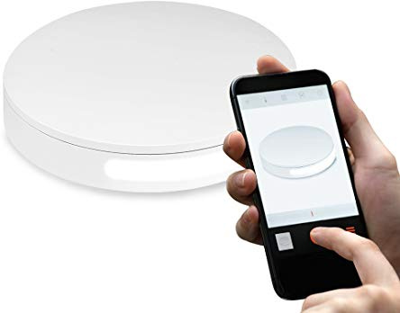 Foldio360 (Smart 360 Photography skivspelare styrd av smartphone för 360 produktfotografering/Skapa 360 graders bilder och video för din butik, YouTube, TikTok, Instagram, 3D-skanning)