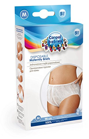 Canpol Babies 9/598 - Pack de 5 Braguitas Postparto Desechables, Talla M