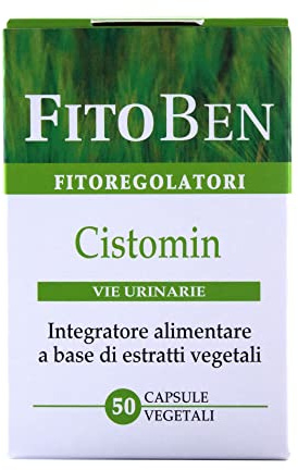 Fitoben | Cistomin Integratore Naturale per il Benessere delle Vie Urinarie, 50 Capsule Vegetali.