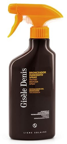 GISÈLE DENIS - Bronzage instantané 300 ml, Spray autobronzant, Accélérateur de bronzage, Bronzant à l'extrait de carotte, Spray intensifiant, Bronzant corporel