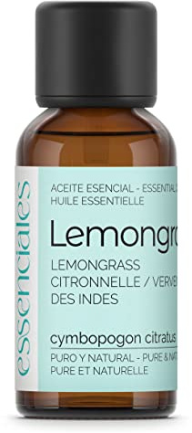 Essenciales - Aceite Esencial de Lemongrass, 100% Puro, 30 ml | Aceite Esencial Cymbopogon Citratus