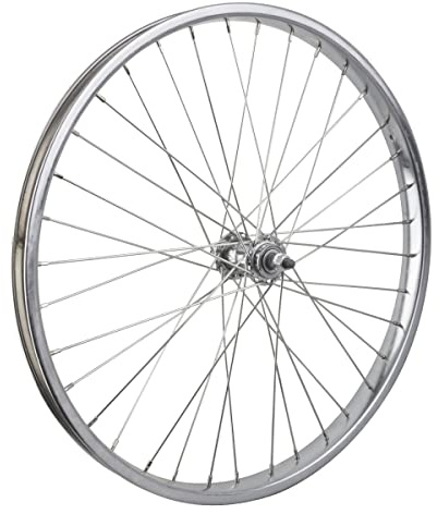 WheelMaster Front Bicycle Wheel 24 x 2.125 36H, Steel, Bolt On, Silver