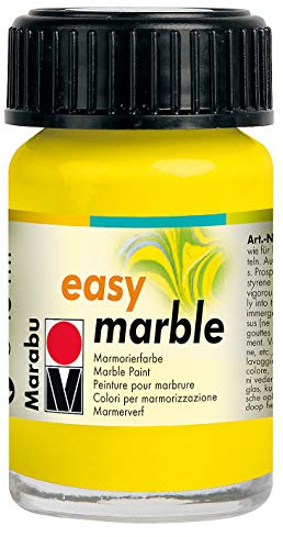 Marabu Easy Marble Paint 15ml - 020 Lemon