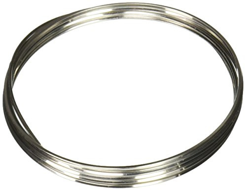 Beadalon 180S-218 18-Gauge Stainless Steel Square Bright Wire for Jewelry Making, 1.75m