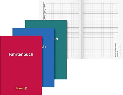 Brunnen Fahrtenbuch (5er Sparpack, A5 Softcover)