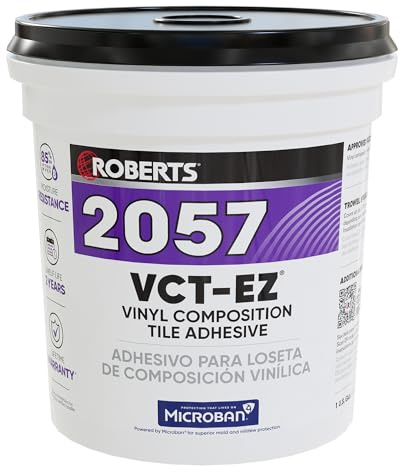 Roberts 2057-1 1 Gallon Vinyl Composition Tile (VCT) Adhesive, for Installing Vinyl-Composition or Vinyl-Asphalt