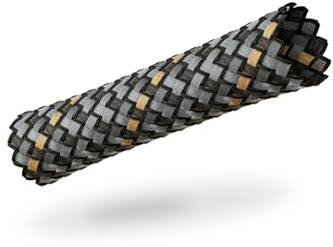 VIABLUE Sleeves * Geflechtschlauch * Stone * Größe MEDIUM für Kabel-Ø von 5 bis 13 mm * Meterware * Gewebeschlauch/Kabelschutzhülle/Kabelschlauch * per m