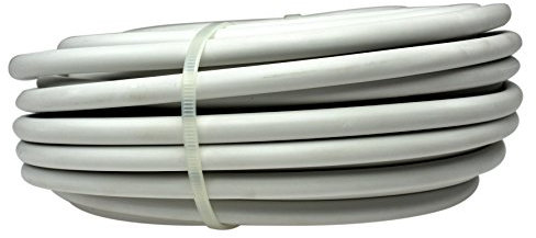 as - Schwabe Installations-Kabel 50 m Mantelleitung NYM-J Kabel 3 x 1,5 mm² – beidseitig 50 mm abgemantelt mit Adernhülsen – IP20 – Grau I 55824