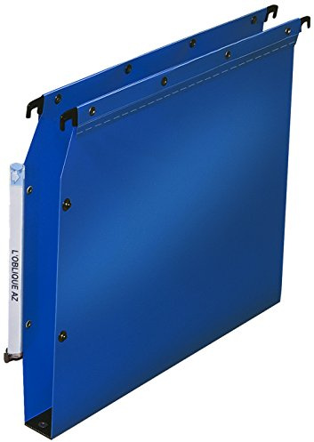 Elba Ultimate PP Lot de 10 Dossiers Suspendus en Polypro Opaque pour Armoire Fond 30mm Bleu