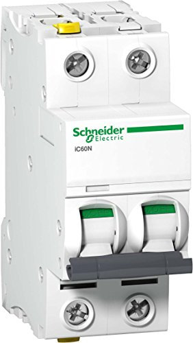 Schneider A9F04263 Disjoncteur IC60 N 2P 63 A, C caractéristique