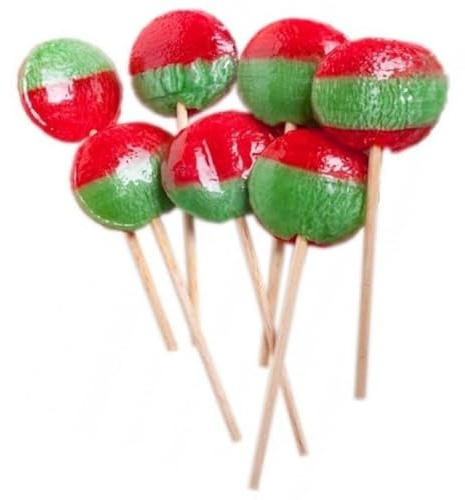 Azurconfiserie Sucettes Marseillaises Cerise chlorophylle - Présentoir de 120 pièces