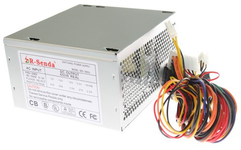 Psu Atx Power Supply Unit 500w Watt Pc New Quiet