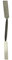 Stubai 454002 Fer á stucateur feuille carrée/carrée, Argent/Noir, 15/20 mm