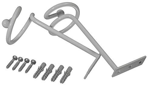 Easy-Shadow - 10 Stück Drapierhaken weiß für Gardinen Gardinenschals - Haken aus Metall zur Dekoration von Schals - weiß