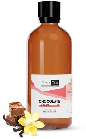 freshskin beauty ltd | Chocolate Fragrance Oil 100ml - Candles, Bath Bombs, Soap Making, Reed Diffusers & Wax Melts - Cosmetic Grade - Vegan Friendly - A Rich, Complex, & Long Lasting Scent!