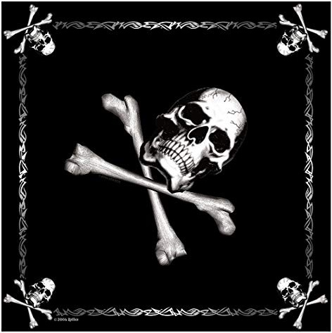 Rothco Camo Bandana - 22 X 22 (Jolly Roger, One Size)