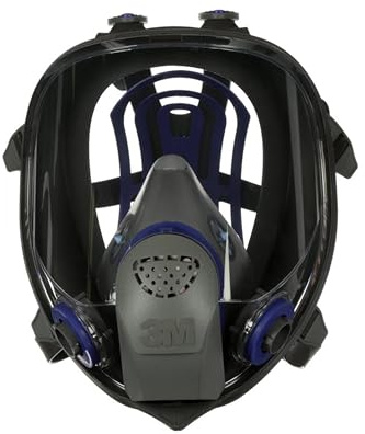 3M Ultimate FX Full Facepiece Reusable Respirator, FF-403, NIOSH, ANSI, Six-Strap Harness for a Secure Comfortable Fit, Cool Flow Valve, Passive Speaking Diaphragm, Large