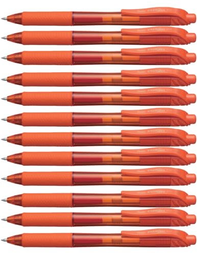 Pentel EnerGel X Orange - Pack of 12