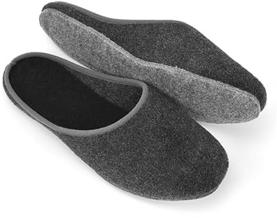 Chaussons en Feutre Lumière Devoir Anthracite - 36 EU