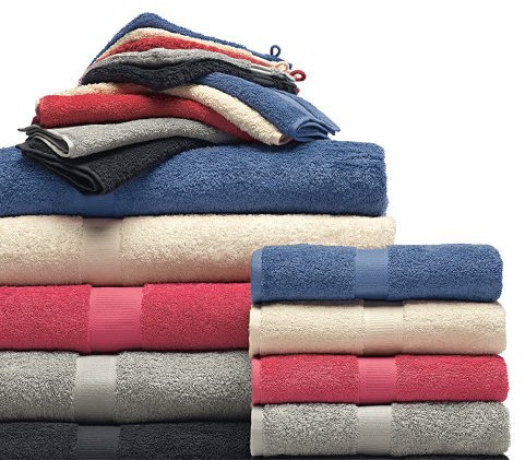 Cotonea Frottee Handtücher aus Bio-Baumwolle Pistazie, Waschhandschuh 16x21 cm