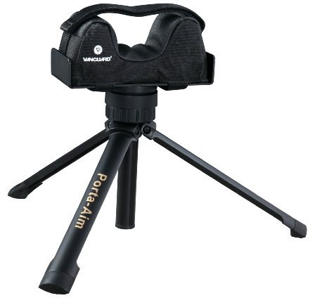 Vanguard Waffenstütze Dreibein Vorderschaftauflage, schwarz, 31 x 14,5 x 22,5~32 cm, Porta-aim