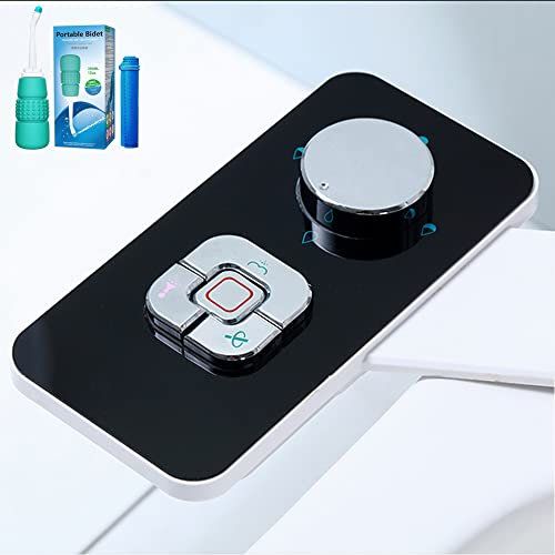 Bidet Attachment for Toilet UK,with Portable Bidet Self-Cleaning Bidet Non-Electric Toilet Seat Attachment Adjustable Pressure Dual Nozzles Frontal & Rear Wash