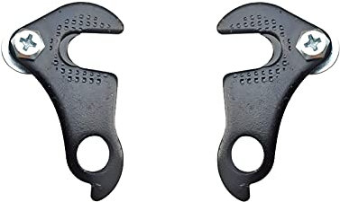 2 Stück Fahrrad Schaltauge Schaltwerk Adapter Mech Umwerfer-Aufhänger mit Schraubbefestigung für MTB Mountain Road Bike Schaltauge - Schwarz