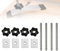 OKUYAN 12PCS T-Track Sliding Nut M8 T-Slot Bolts Woodworking Slot Fastener Set with Aluminum Alloy Slot Slider Stainless Steel T-Slot Screw and Plastic T-Track nuts for Workbenches Jigs and Fixtures