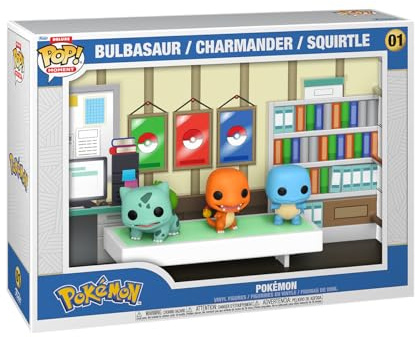 Funko POP! Moments Deluxe: Pokemon - Starters (1996) | Official Video Games Merch - Collectable Vinyl Figurine for Shelf Display - Birthday Gift Idea for Fans and Collectors