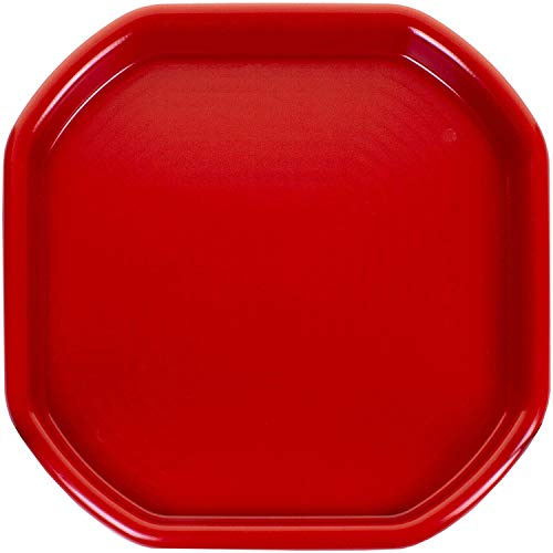 CHPL Fun Play Sand Pit Tray Plastic Small Mixing Tray 70cm x 70cm Assorted Tuff Tray Messy Activities For Cement Mortar and Sand Plastering - (Set Of 1, Red)