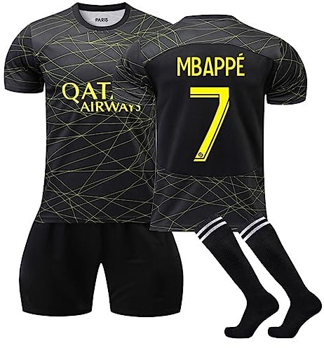 Generisch PSG Hause/Auswärts Fußball Trikots Shorts und Socken Set, Erwachsene/Kinder Fussball Jersey Trainingsanzug, PSG Trikot für Junge Herren