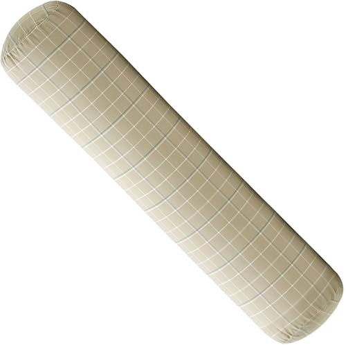 UICMNSI Cuscino Rotondo In Cotone, 10X40/20X120 Cuscino A Rullo Lungo, Supporto Lombare, Cuscino Cilindrico con Fodera Rimovibile, per Dormire/sedia/auto/divano(6,13x60cm/5x24in)