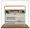 Acrylic Display Case for Lego 10334 Retro Radio Model, 3mm Dustproof Display Box, Display Case Compatible with Lego 10334 (Model Not Included) (3MM,Wood Base)